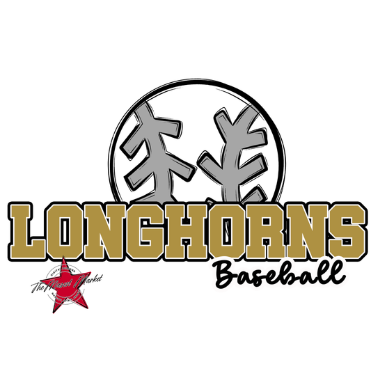 Longhorns Varsity Baseball-Gold