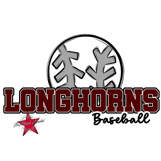 Longhorns Varsity Baseball-Maroon