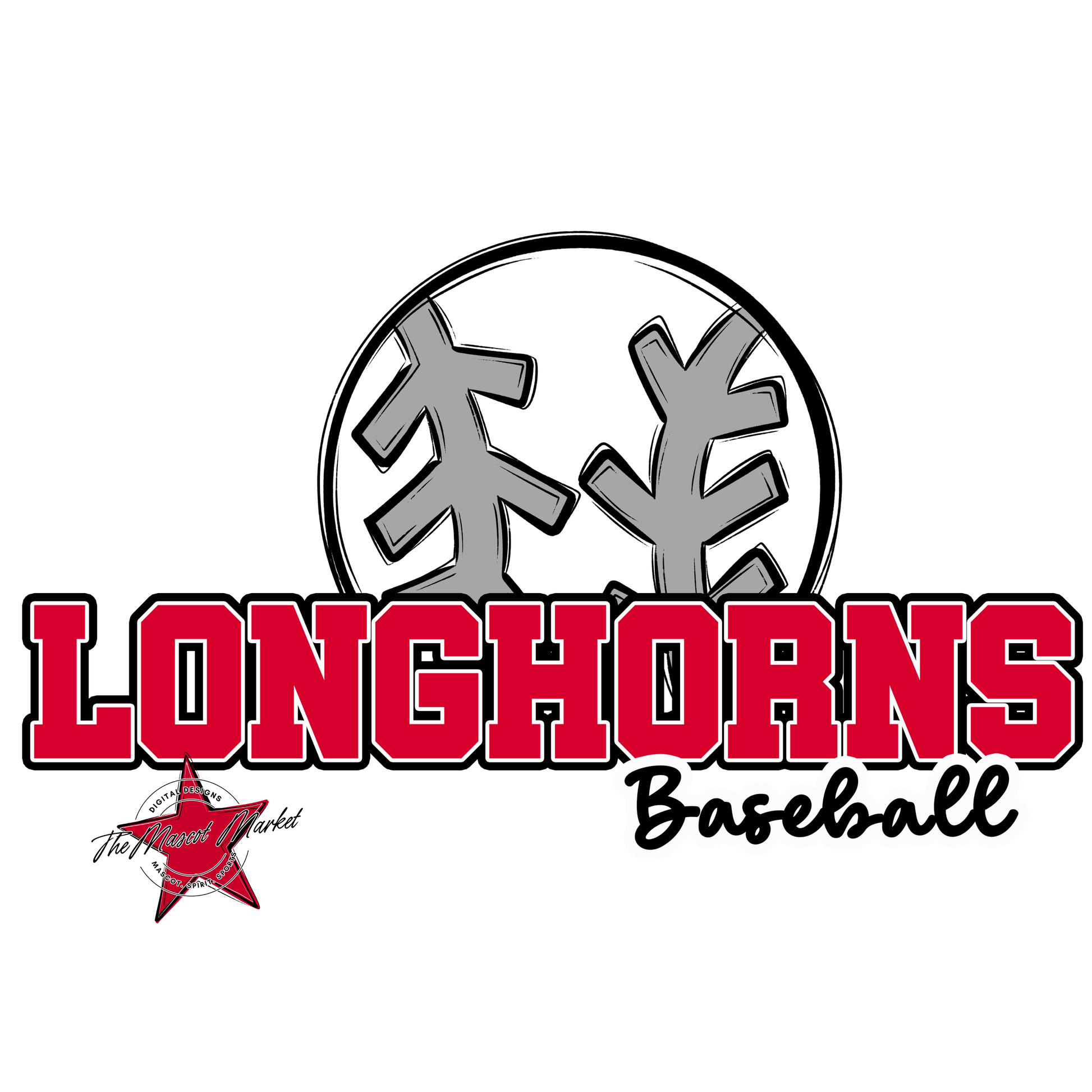 Longhorns Varsity Baseball-Red