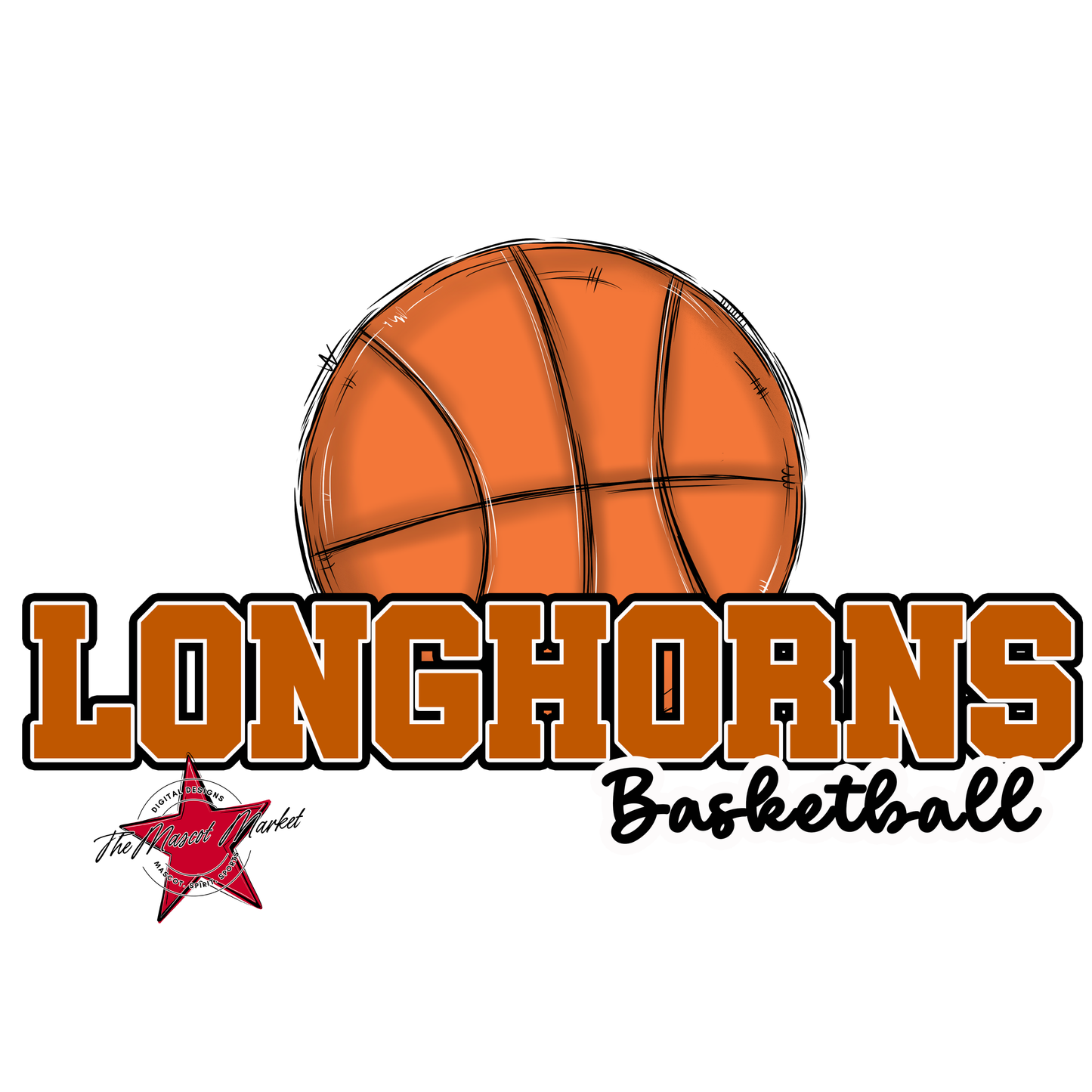 Longhorns Varsity Basketball-Burnt Orange