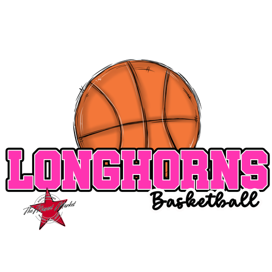 Longhorns Varsity Basketball-Pink