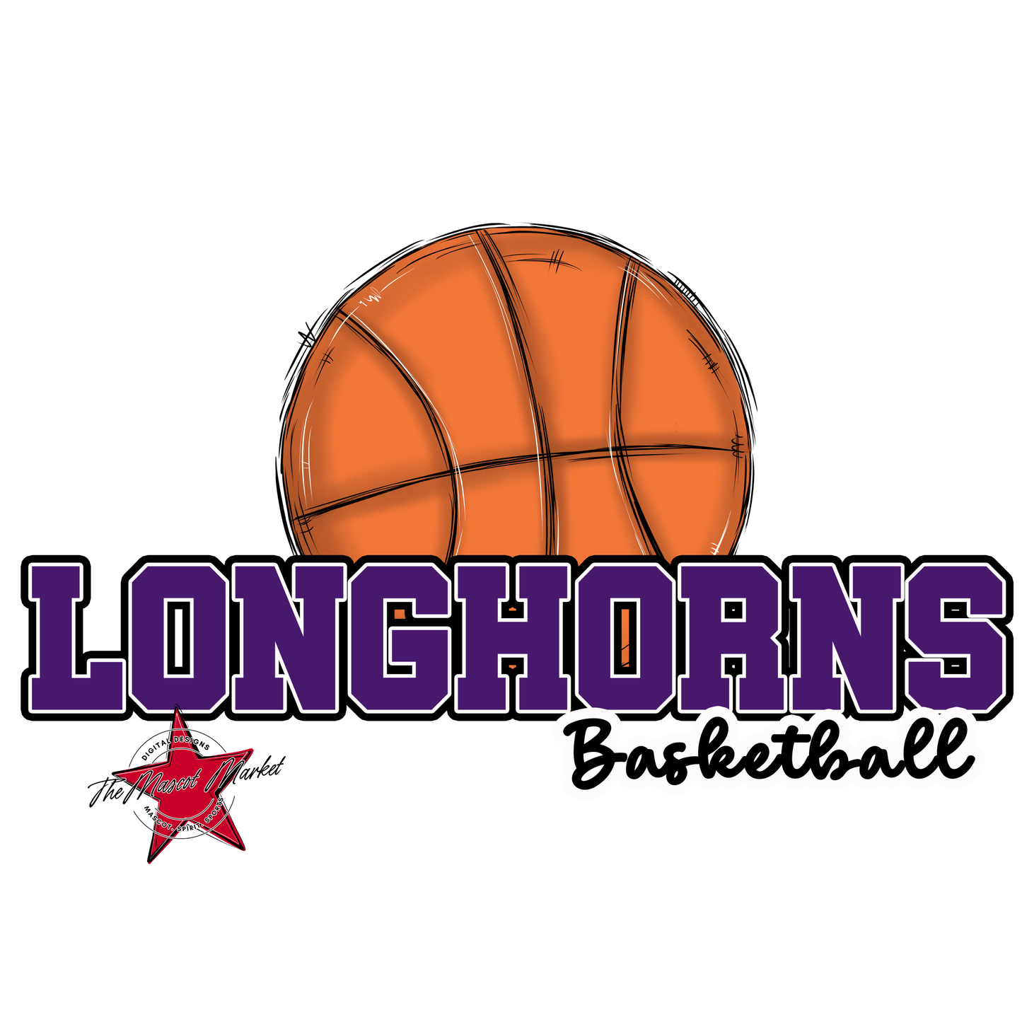Longhorns Varsity Basketball-Purple
