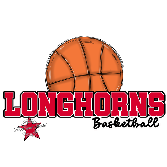 Longhorns Varsity Basketball-Red