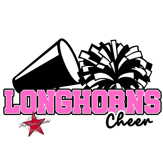Longhorns Varsity Cheer-Baby Pink
