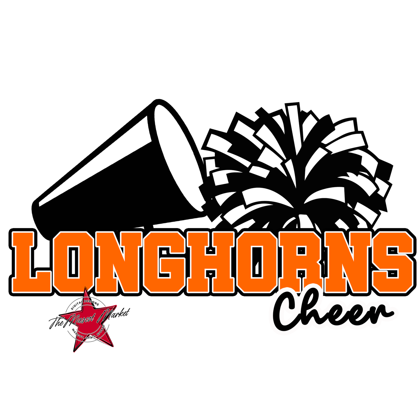 Longhorns Varsity Cheer-Orange