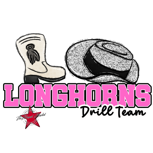 Longhorns Varsity Drillteam-Baby Pink