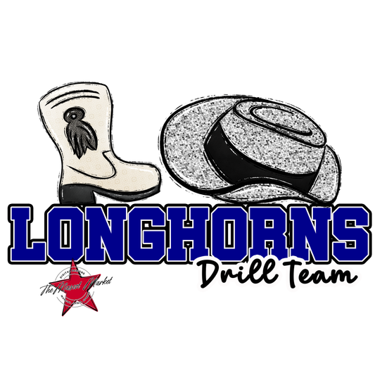 Longhorns Varsity Drillteam-Blue