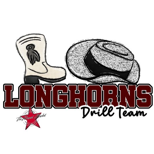 Longhorns Varsity Drillteam-Maroon