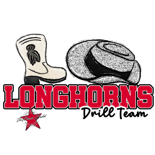 Longhorns Varsity Drillteam-Red