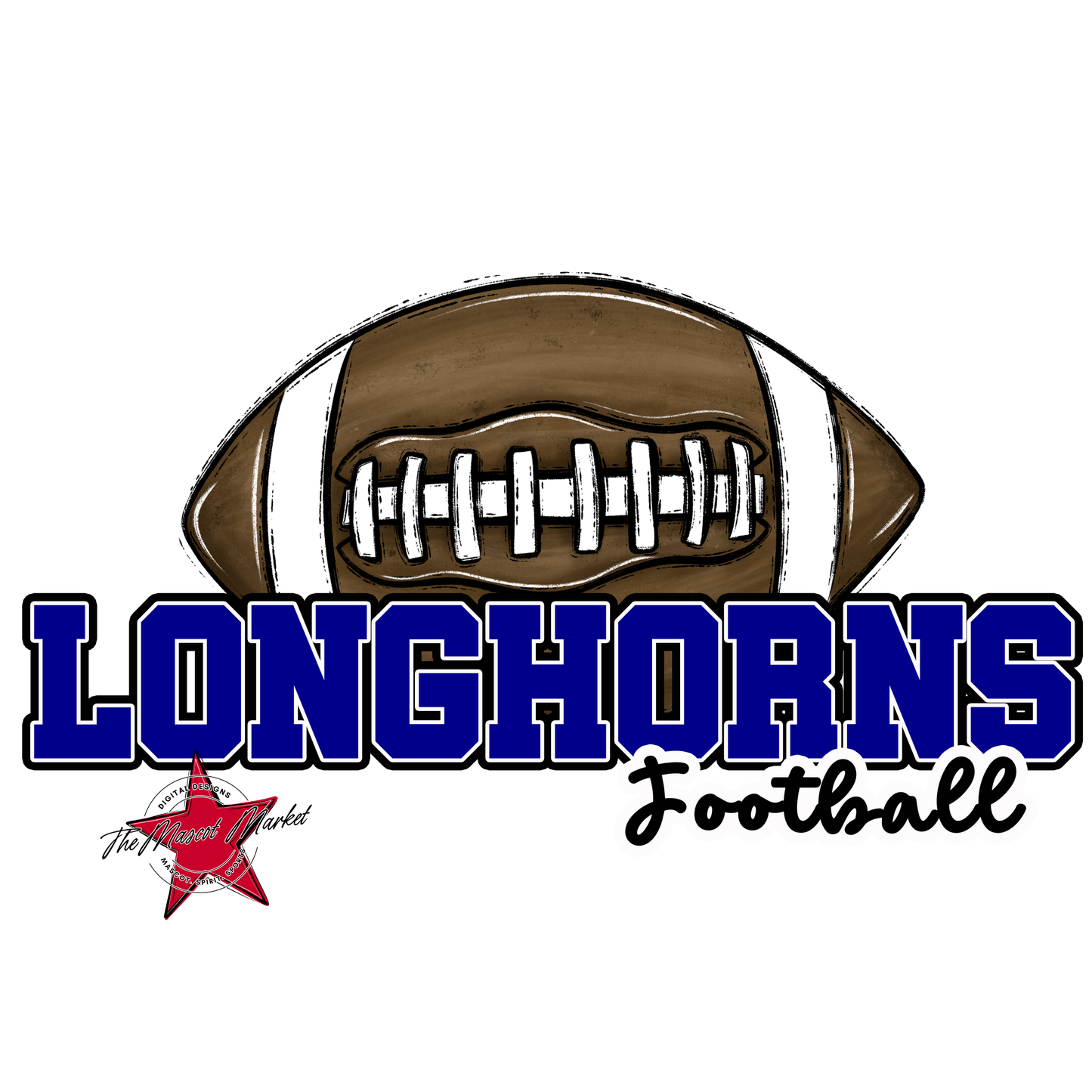 Longhorns Varsity Football-Blue