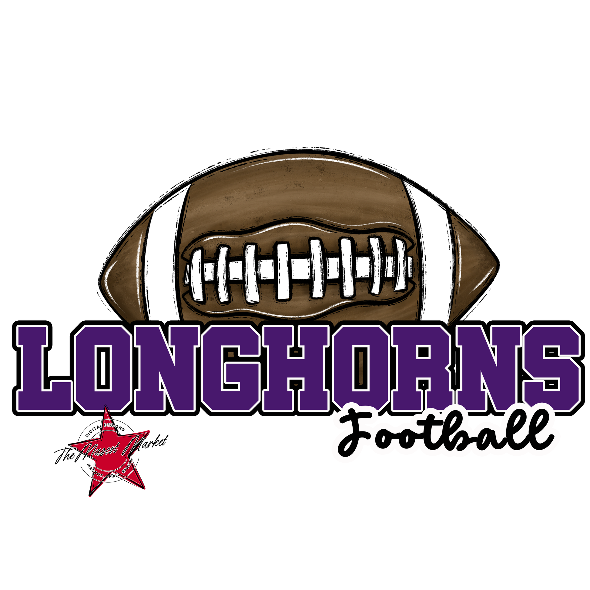 Longhorns Varsity Football-Purple