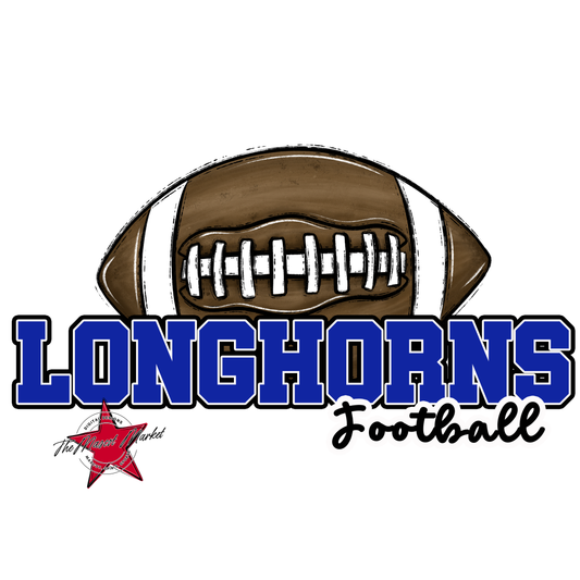 Longhorns Varsity Football-Royal Blue