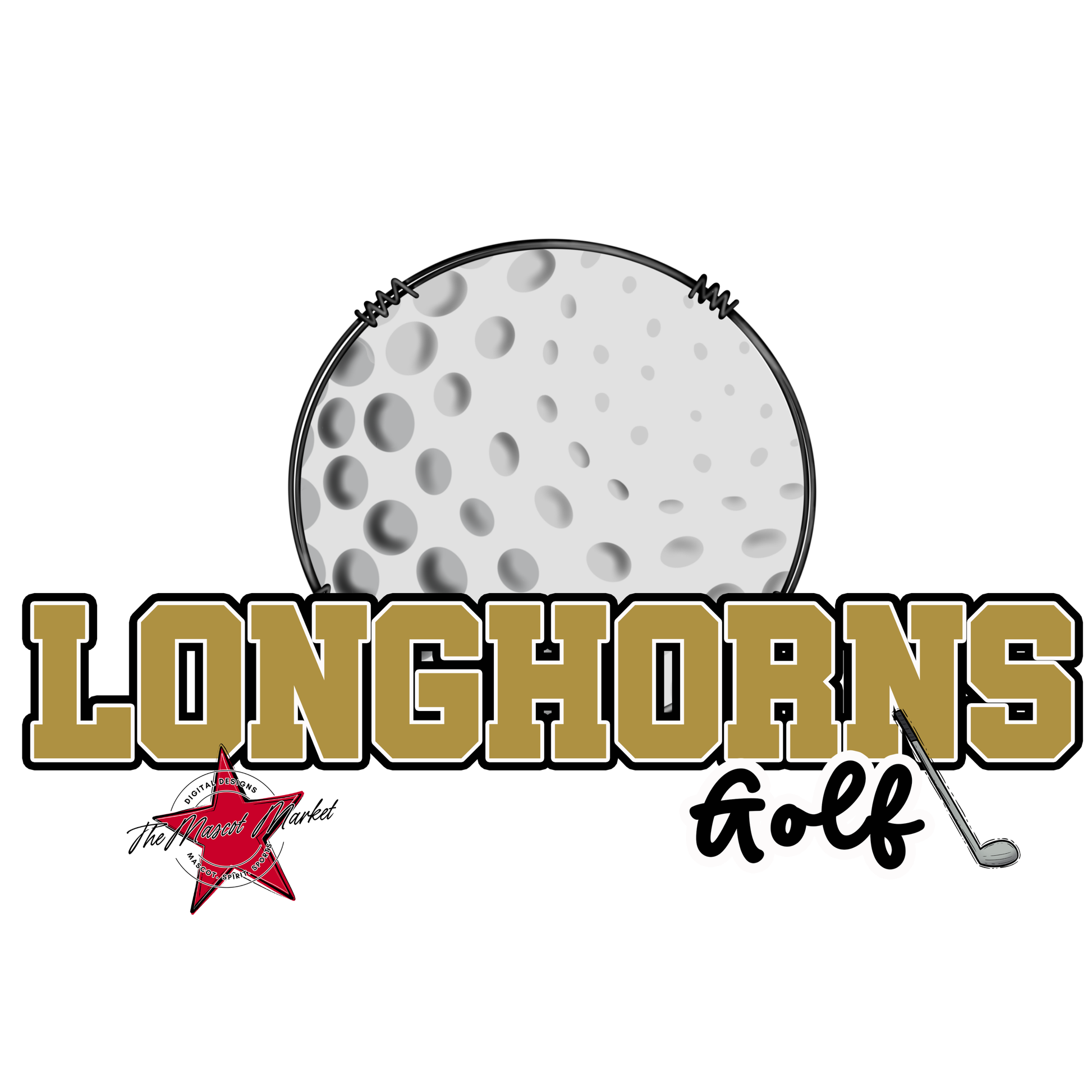 Longhorns Varsity Golf-Gold