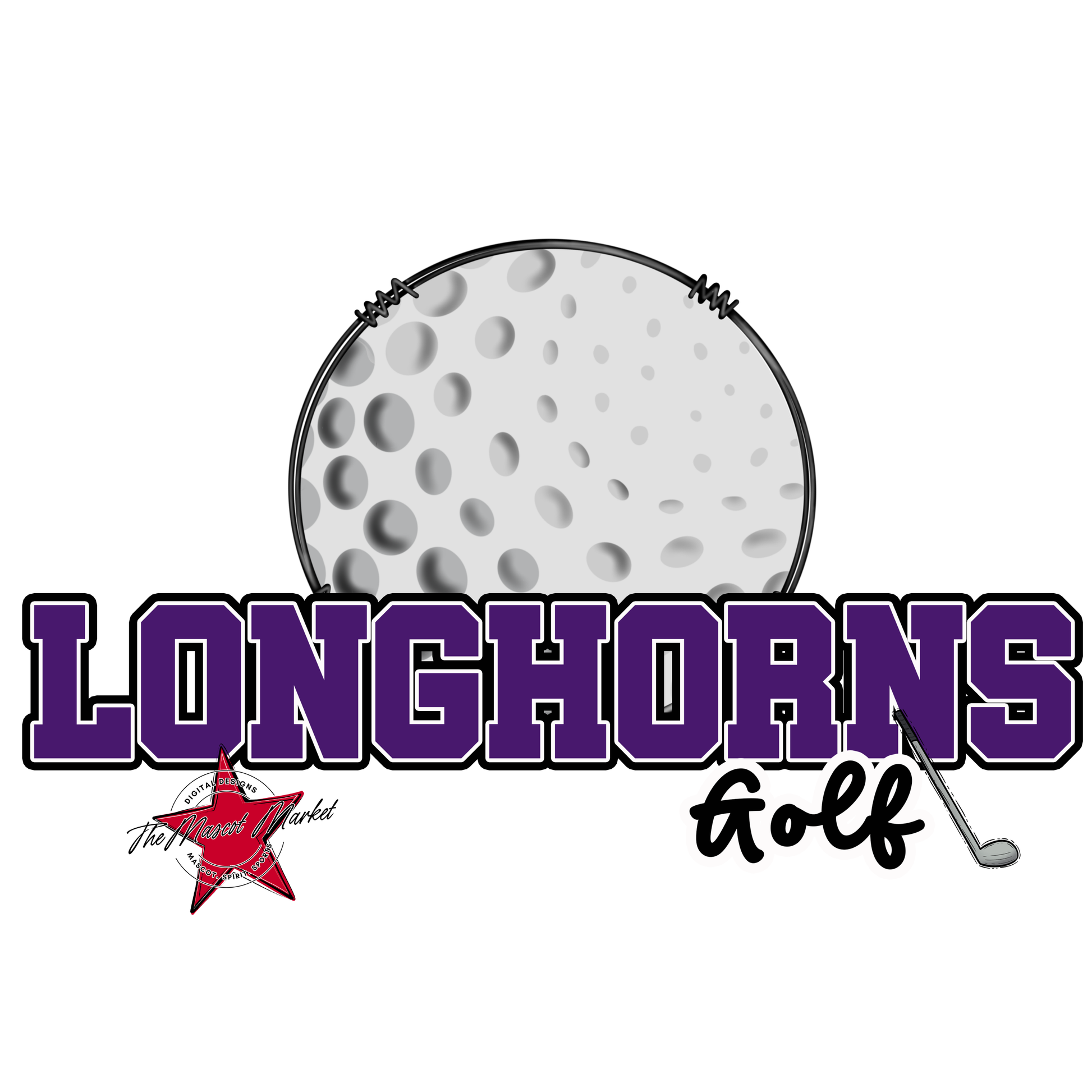 Longhorns Varsity Golf-Purple