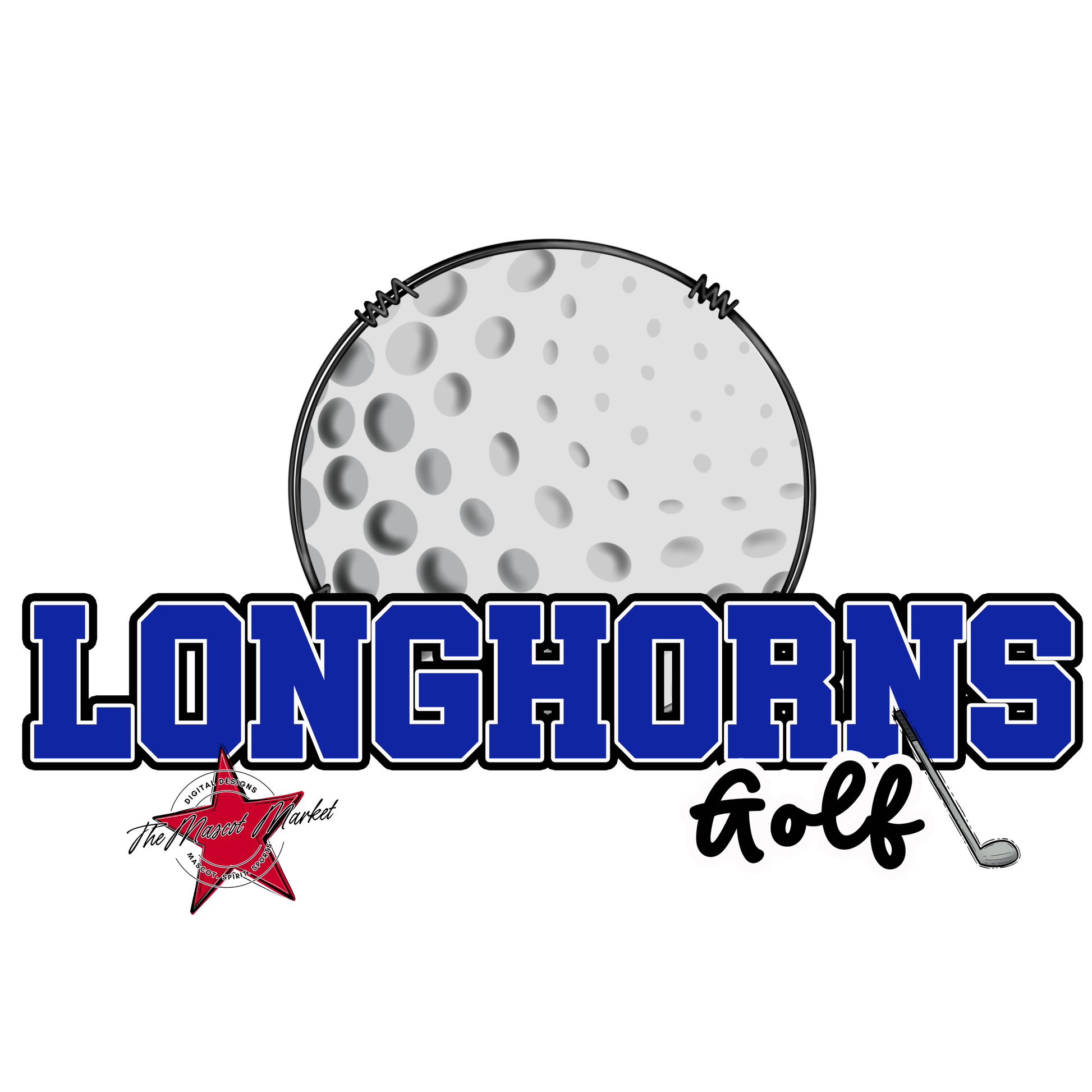 Longhorns Varsity Golf-Royal Blue