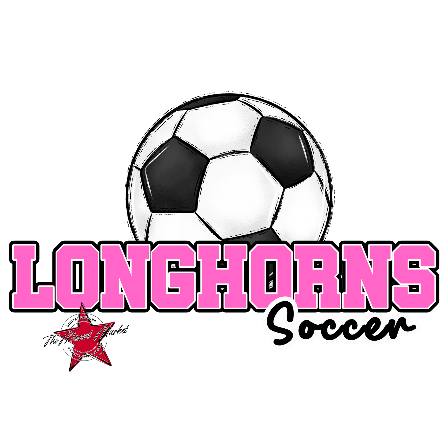 Longhorns Varsity Soccer-Baby Pink