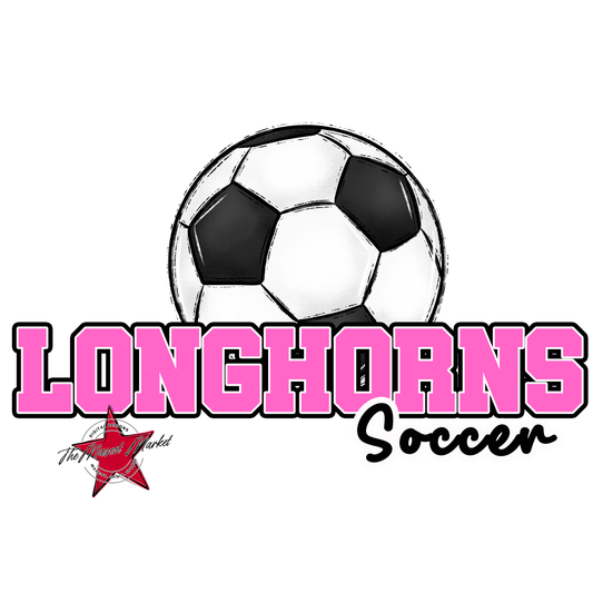 Longhorns Varsity Soccer-Baby Pink