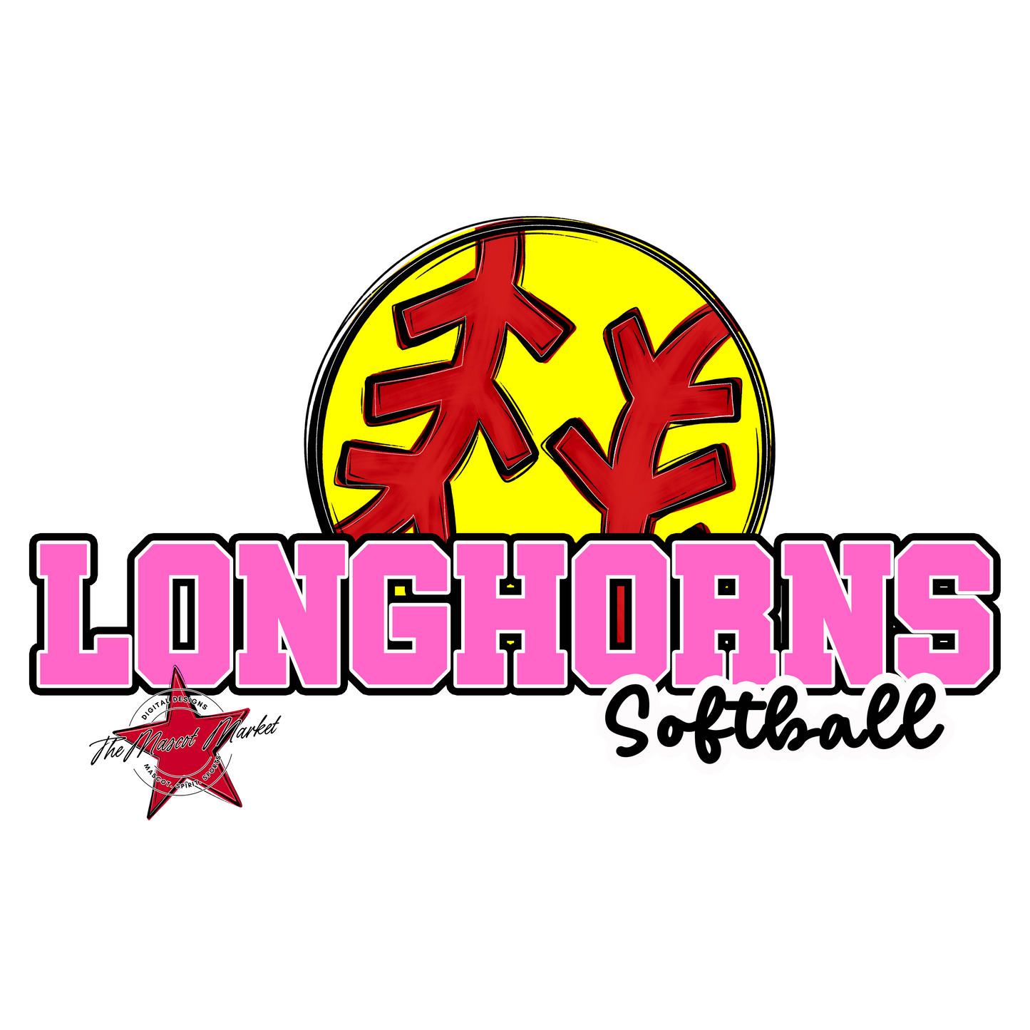 Longhorns Varsity Softball-Baby Pink