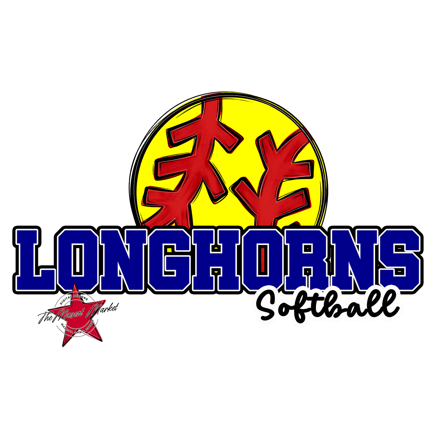 Longhorns Varsity Softball-Blue