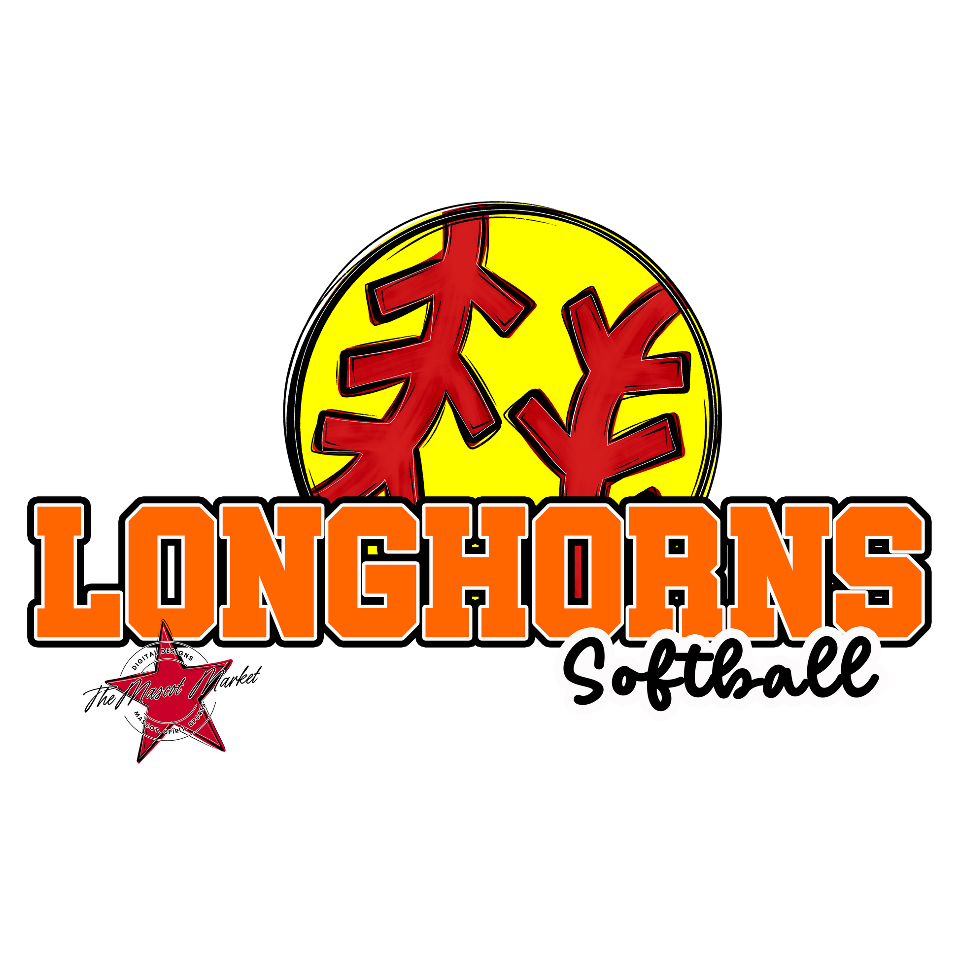 Longhorns Varsity Softball-Orange