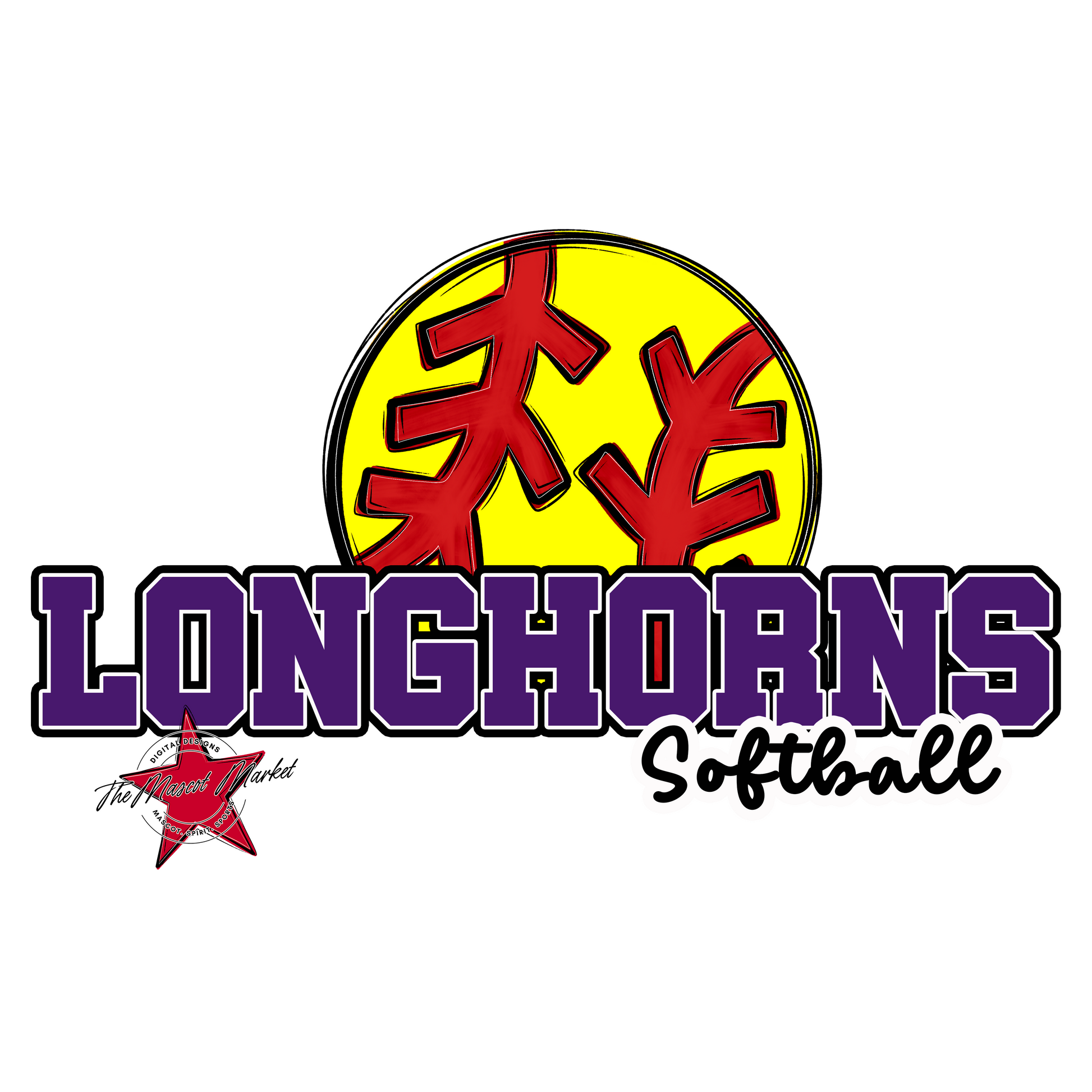 Longhorns Varsity Softball-Purple