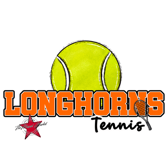 Longhorns Varsity Tennis-Orange