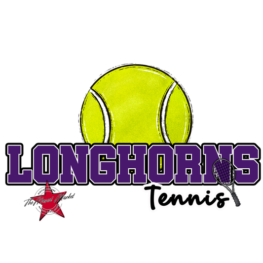Longhorns Varsity Tennis-Purple