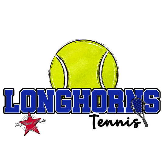 Longhorns Varsity Tennis-Royal Blue