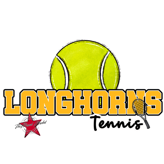 Longhorns Varsity Tennis-Yellow