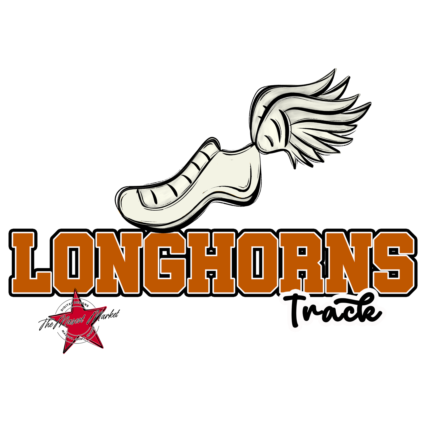 Longhorns Varsity Track-Burnt Orange