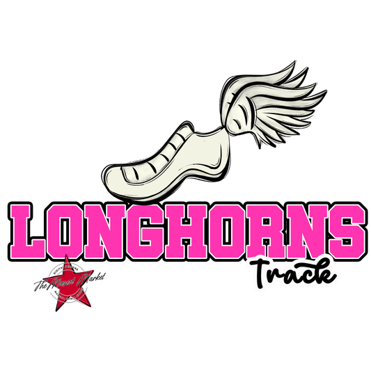 Longhorns Varsity Track-Pink