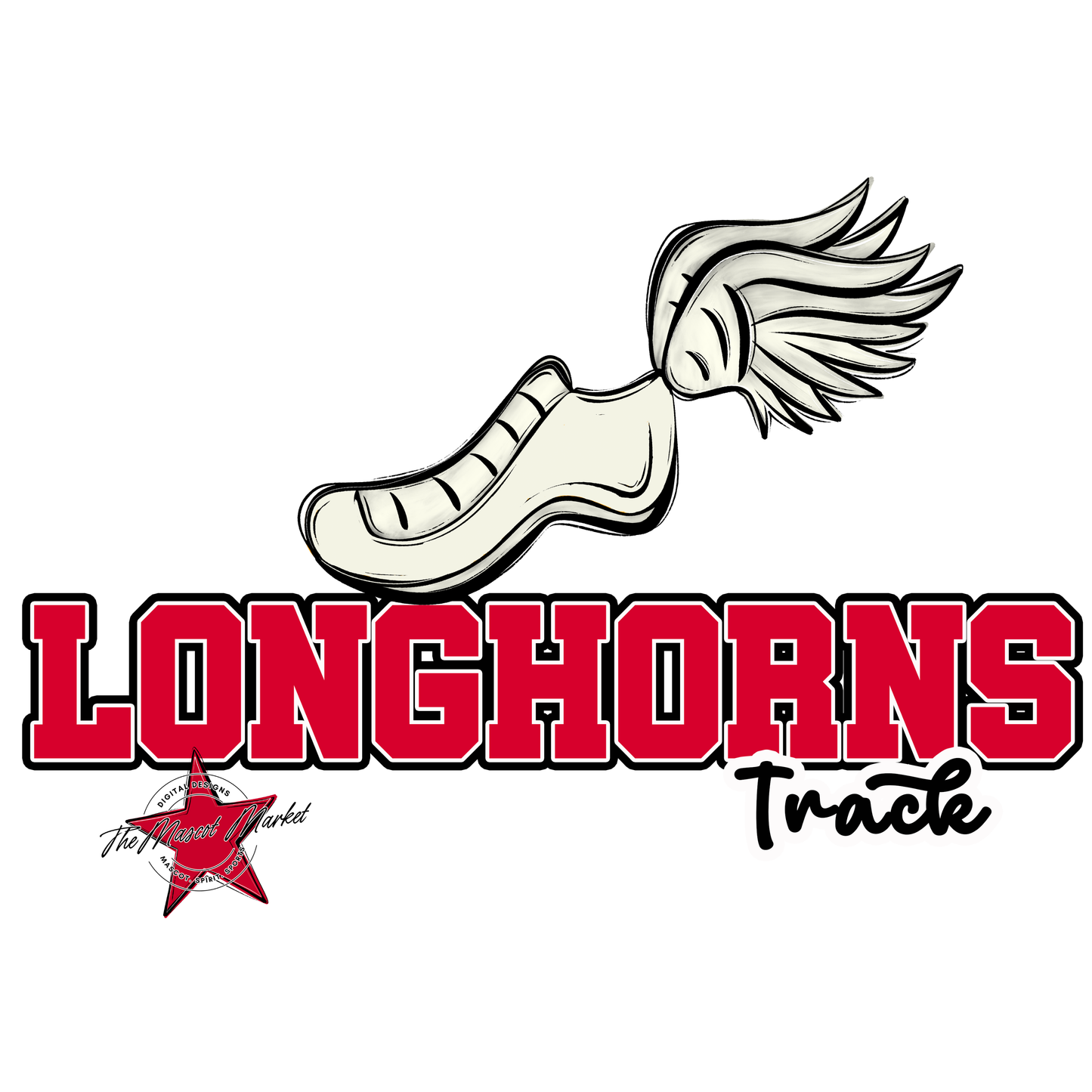 Longhorns Varsity Track-Red