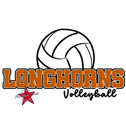 Longhorns Varsity Volleyball-Burnt Orange