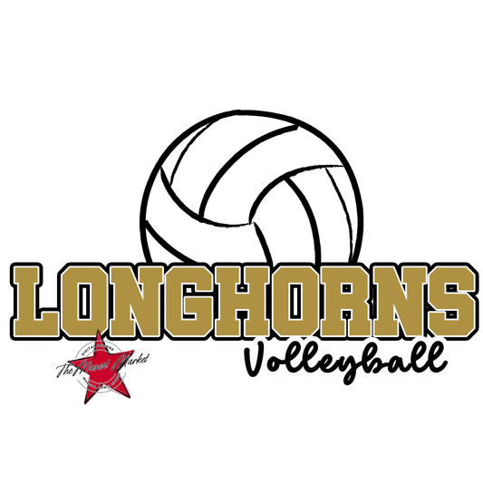 Longhorns Varsity Volleyball-Gold