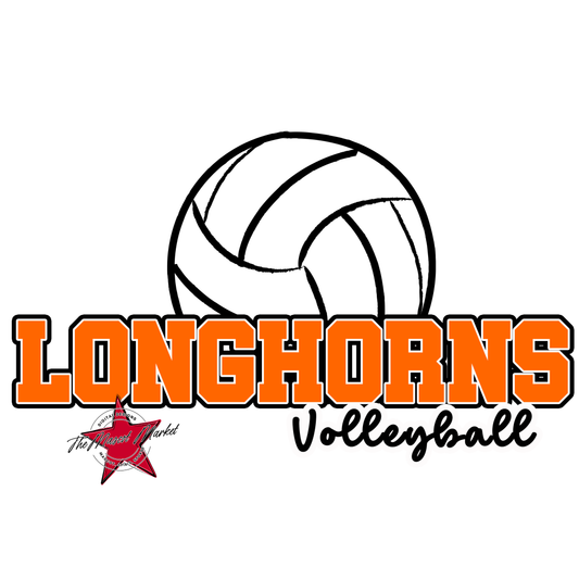 Longhorns Varsity Volleyball-Orange