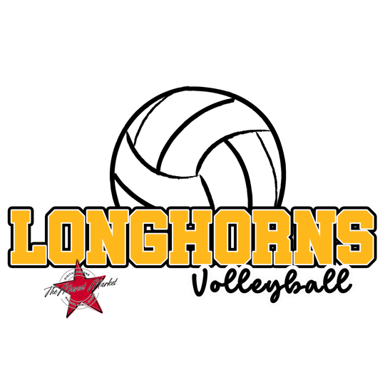 Longhorns Varsity Volleyball-Yellow