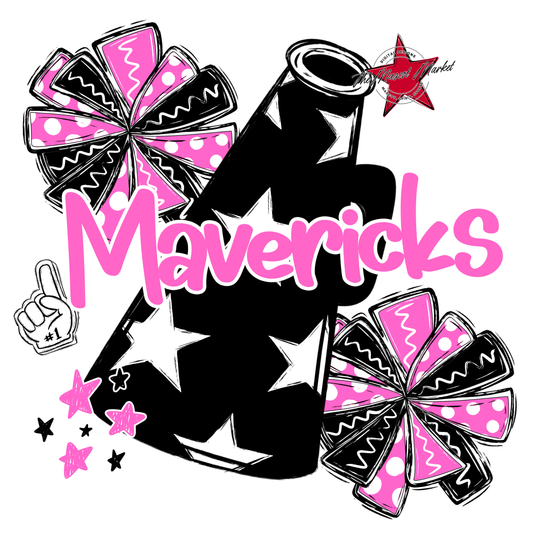 Mavericks Alpha Megaphone Design-Baby Pink