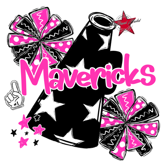 Mavericks Alpha Megaphone Design-Pink