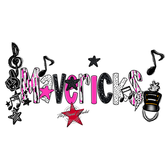 Mavericks Band Scrape-Pink