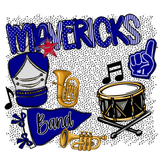 Mavericks Band Spirit-Blue