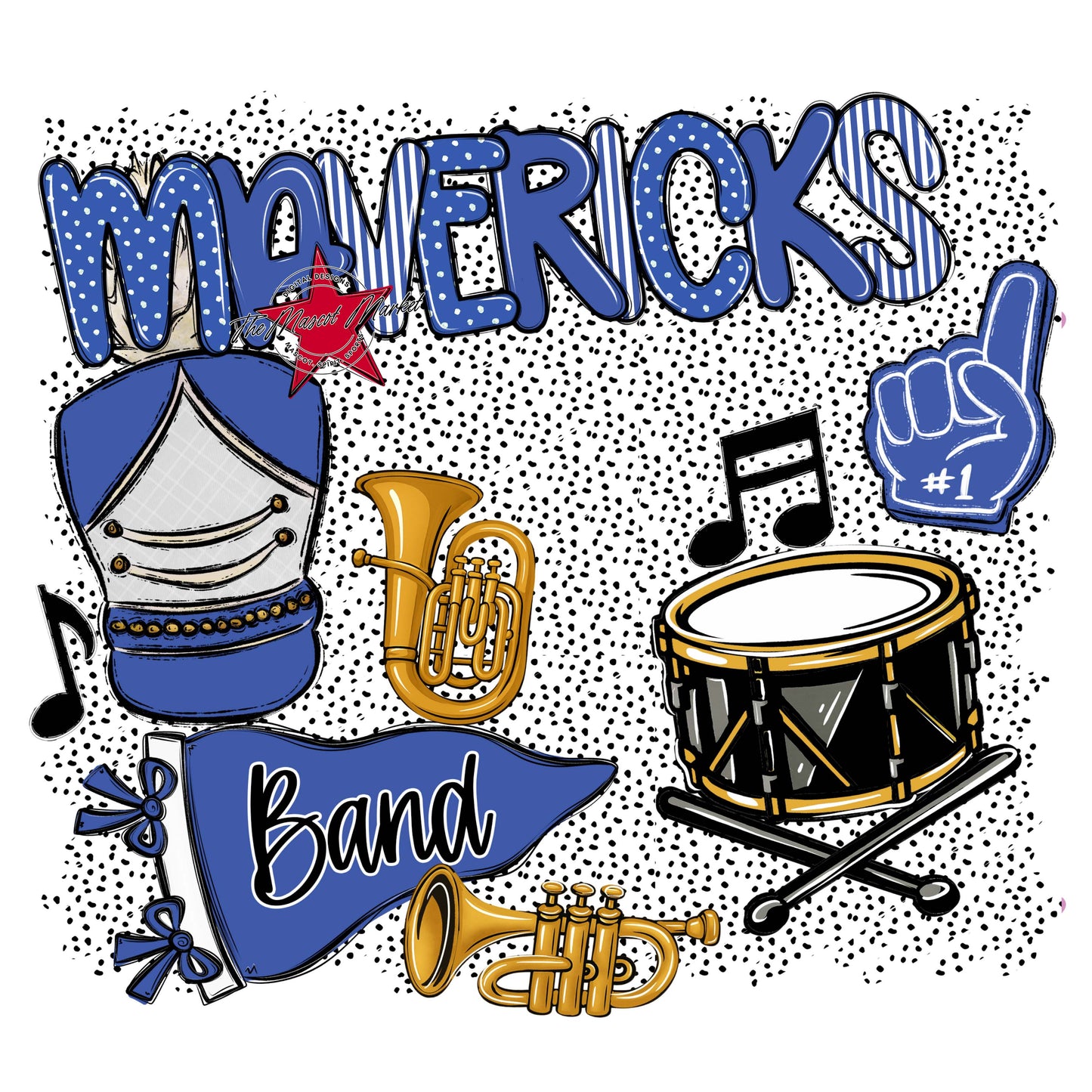 Mavericks Band Spirit-Off Blue
