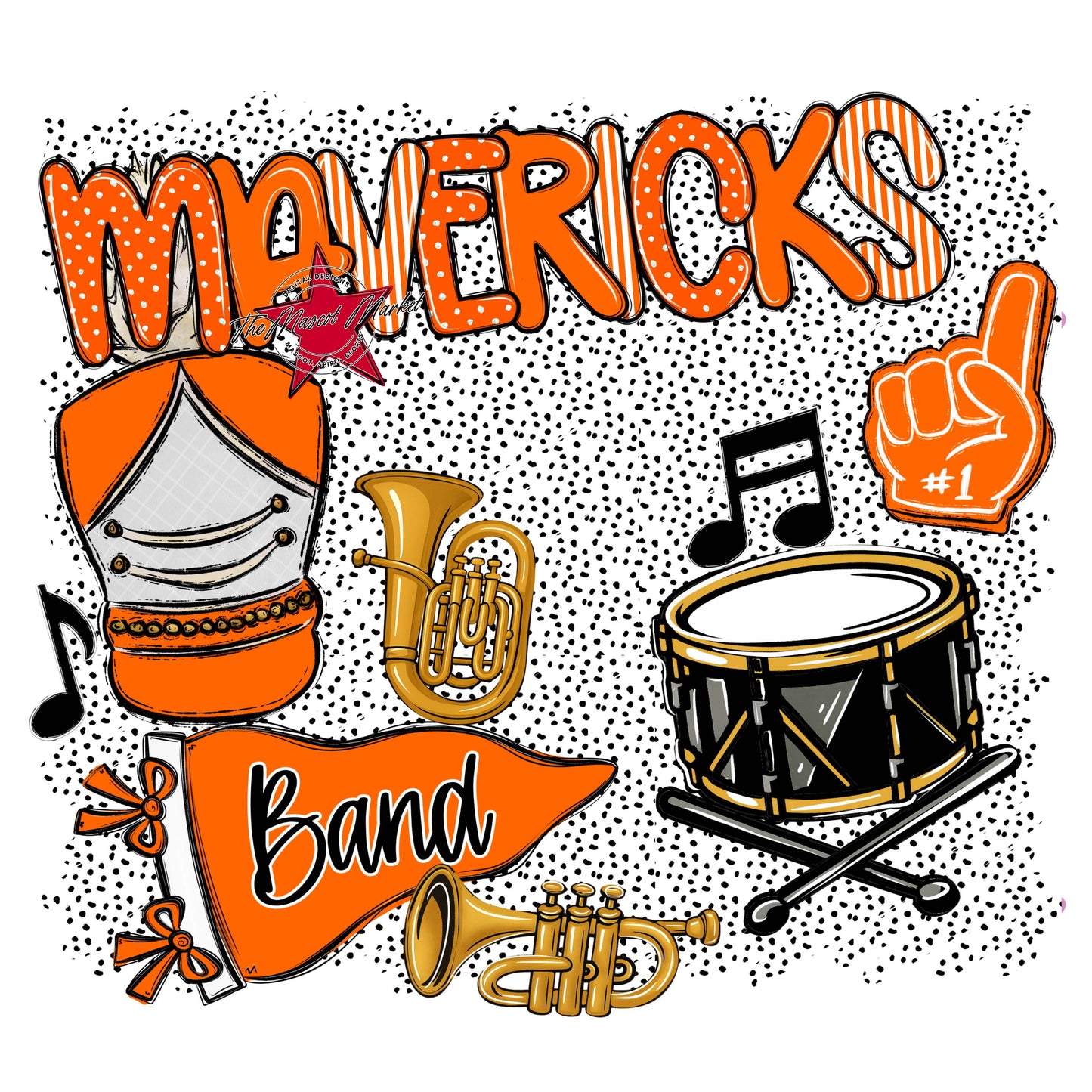 Mavericks Band Spirit-Orange