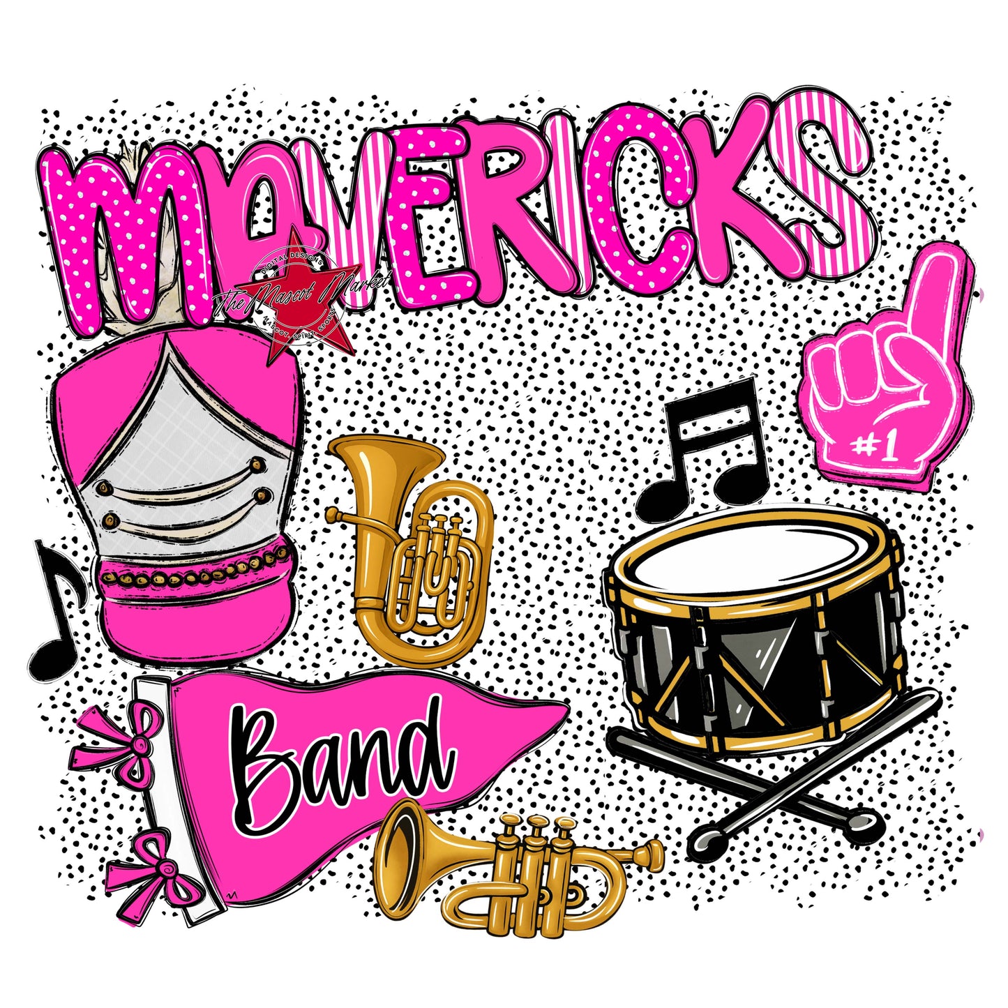 Mavericks Band Spirit-Pink