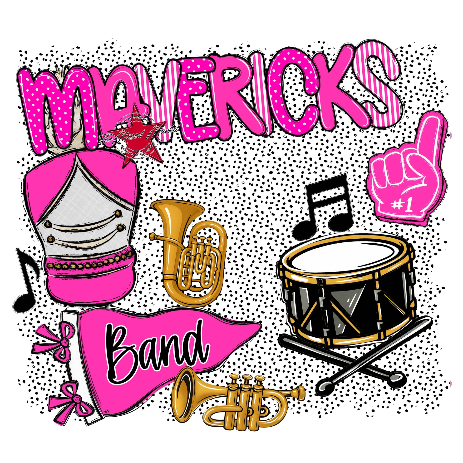 Mavericks Band Spirit-Pink