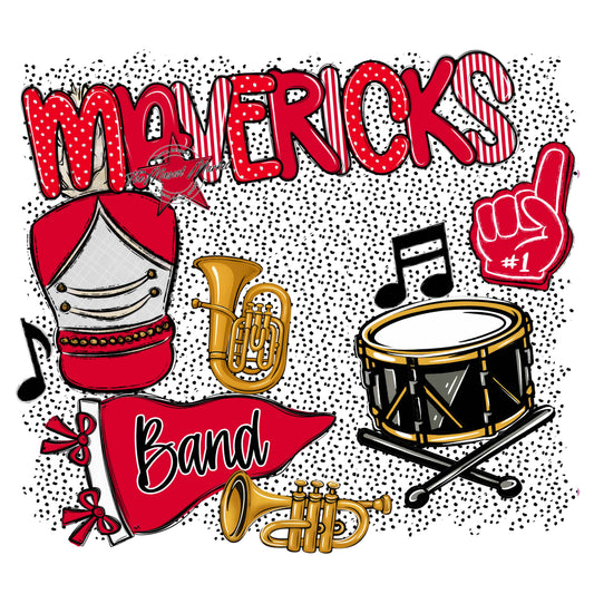 Mavericks Band Spirit-Red