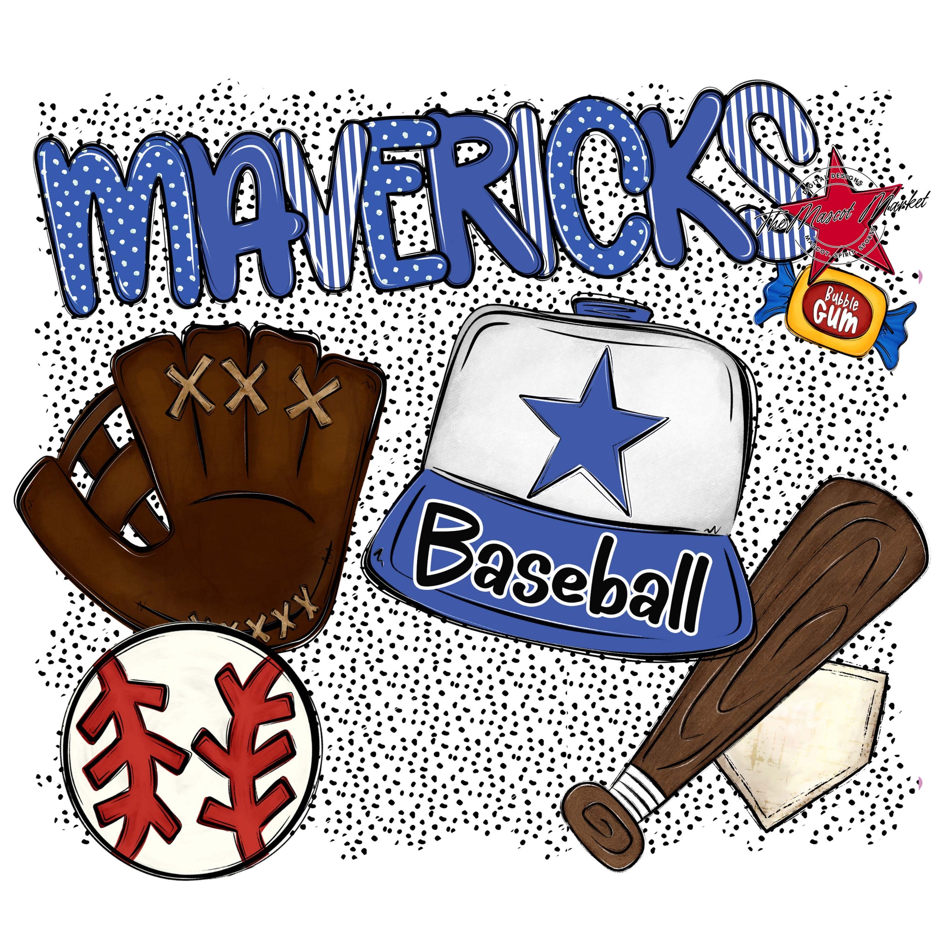 Mavericks Baseball Spirit-Off Blue