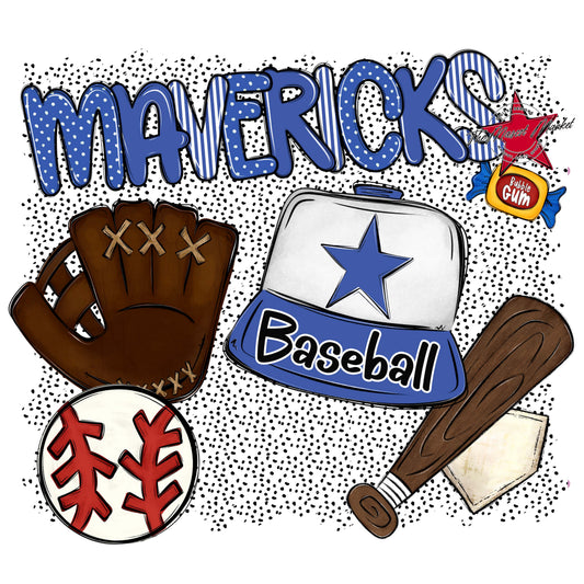 Mavericks Baseball Spirit-Off Blue