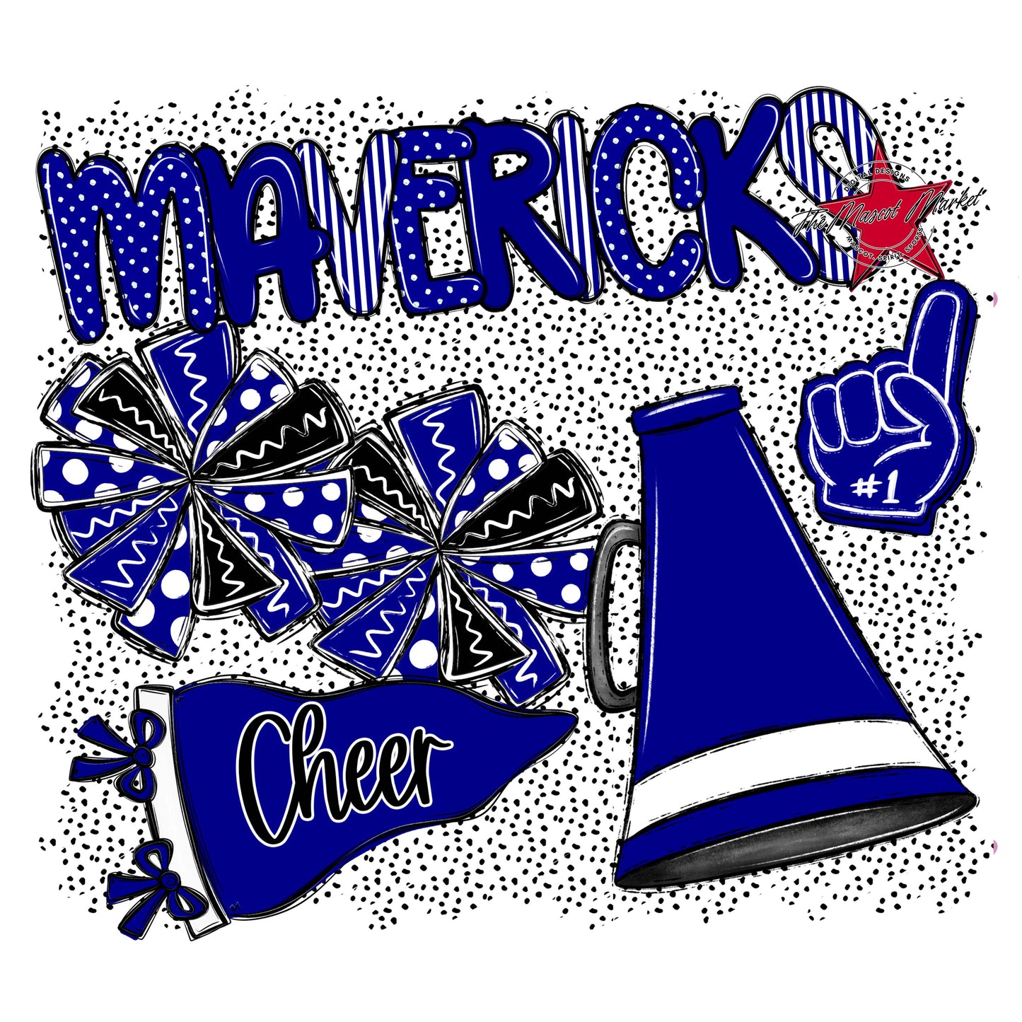 Mavericks Cheer Spirit-Blue