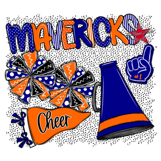 Mavericks Cheer Spirit-Blue & Orange