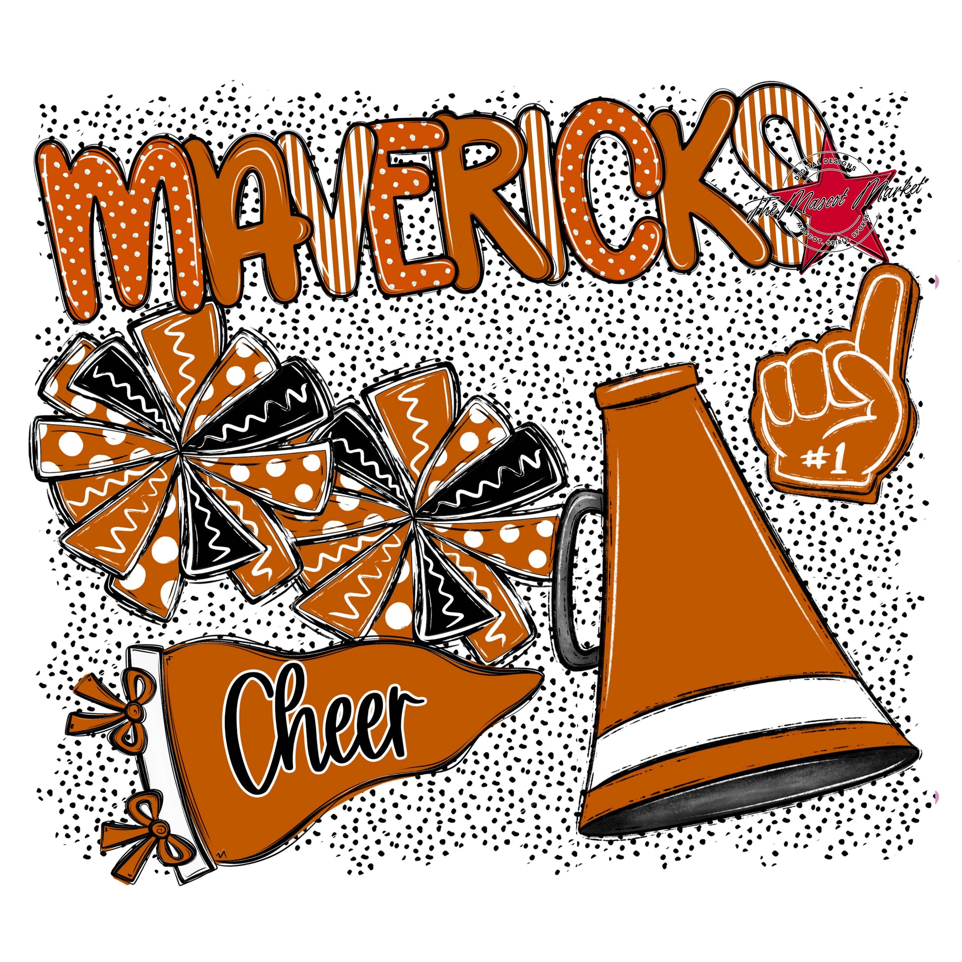 Mavericks Cheer Spirit-Burnt Orange